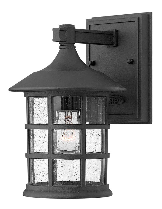 Freeport Small Wall Mount Lantern In Black Finish