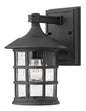 Freeport Small Wall Mount Lantern In Black Finish