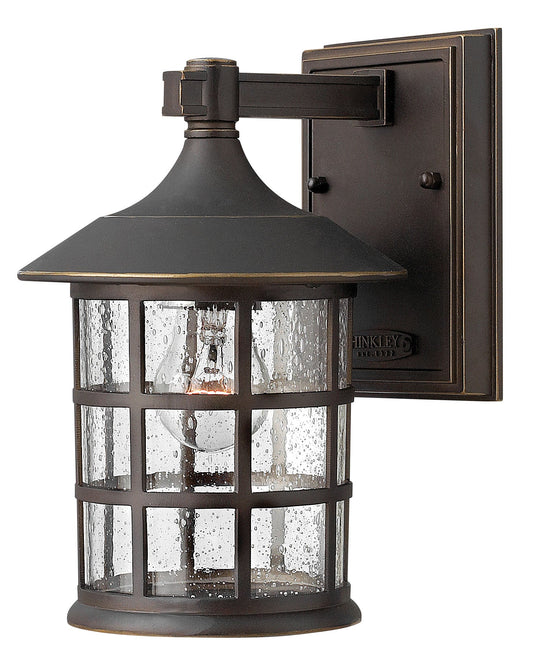 Freeport Small Wall Mount Lantern In Light Bronze Finish