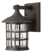 Freeport Small Wall Mount Lantern In Light Bronze Finish