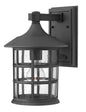 Freeport Small Wall Mount Lantern In Black Finish