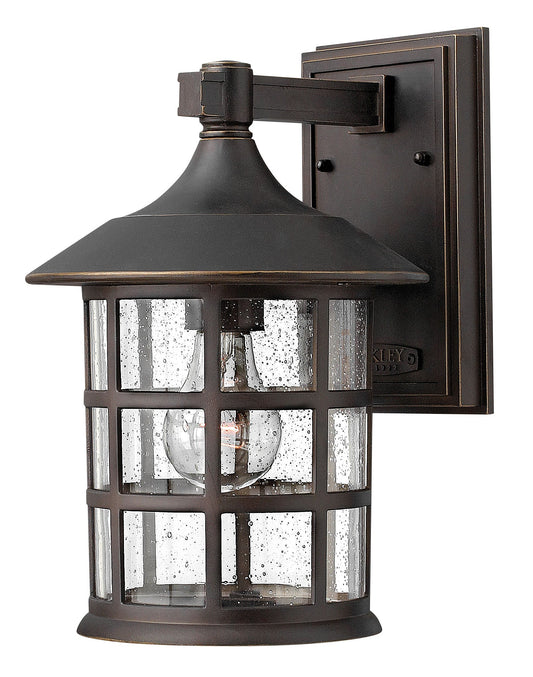 Freeport Small Wall Mount Lantern In Light Bronze Finish