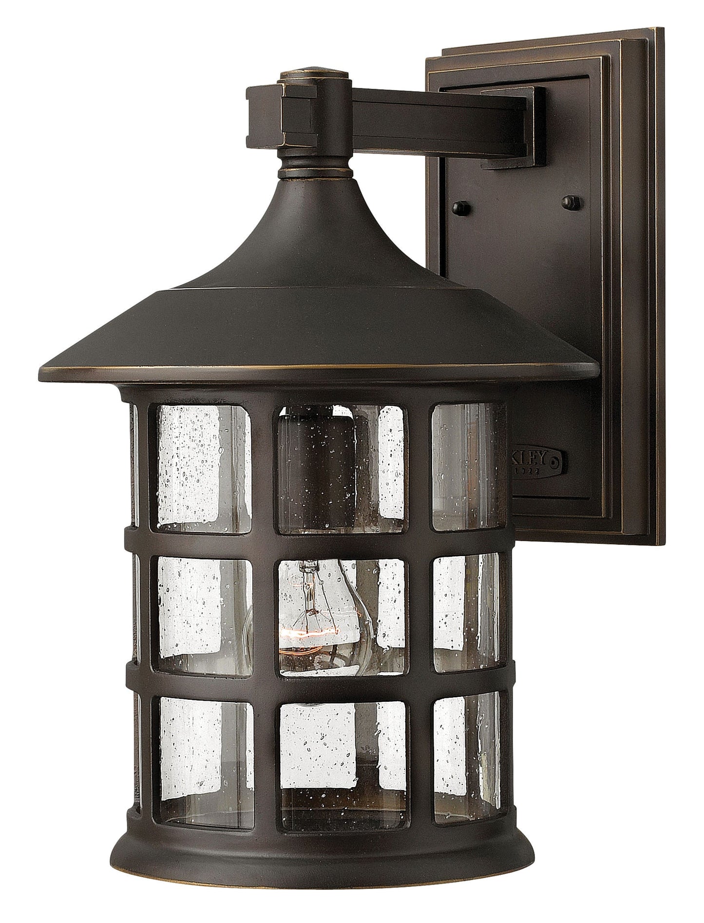 Freeport Medium Wall Mount Lantern In Light Bronze Finish