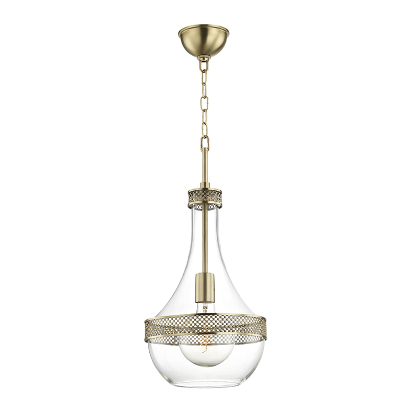 Hagen Pendant with Aged Brass Finish