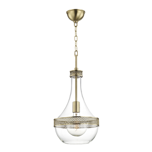 Hagen Pendant with Aged Brass Finish