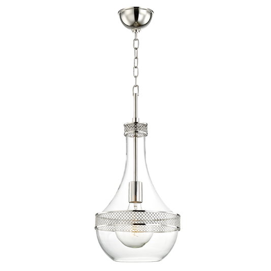Hagen Pendant with Polished Nickel Finish