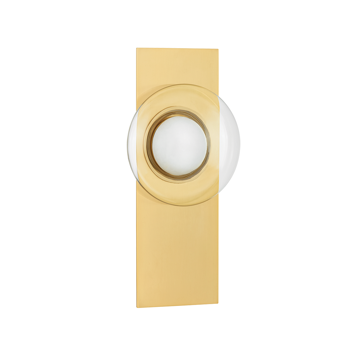 POUND RIDGE WALL SCONCE with AGED BRASS Finish