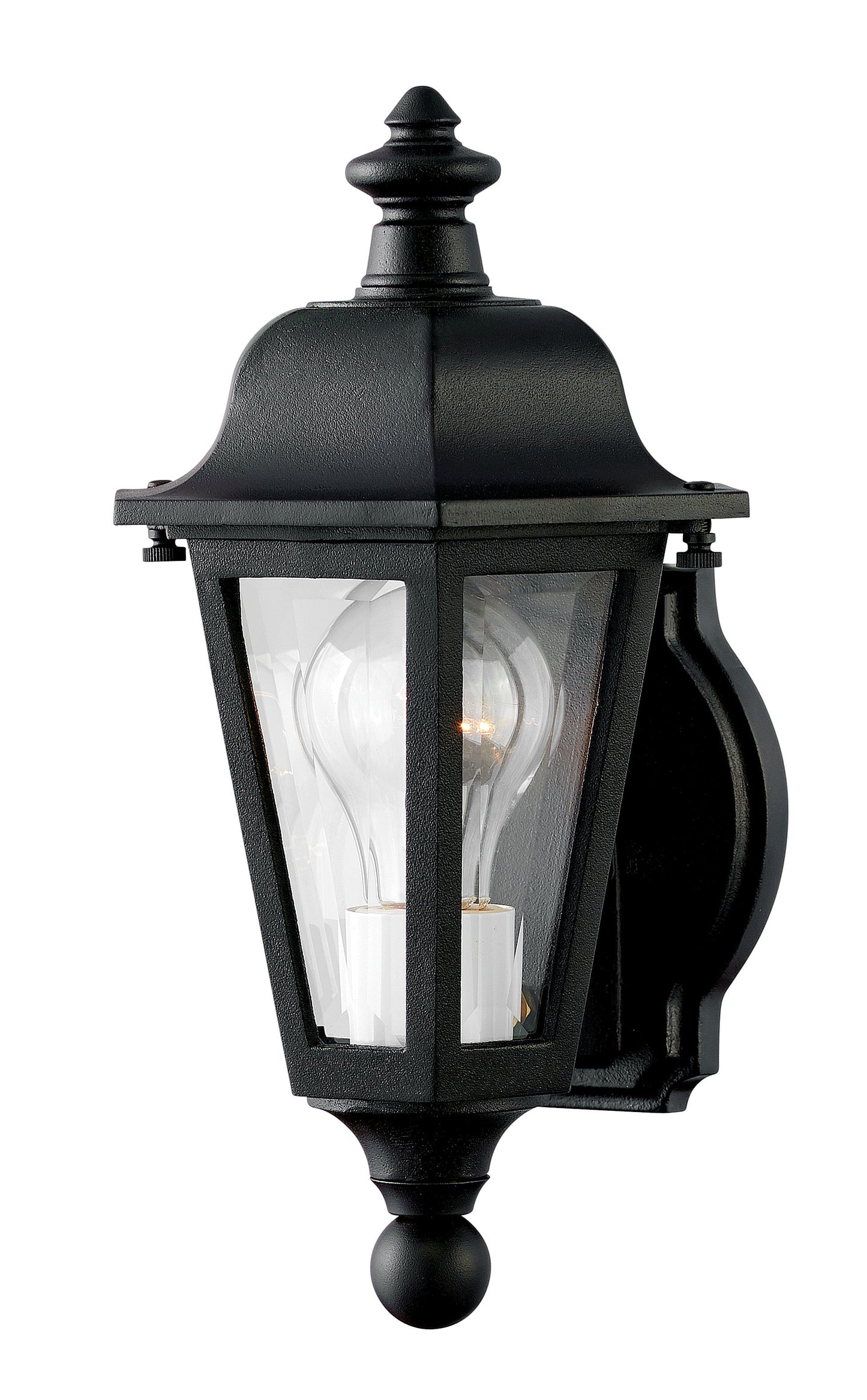 Manor House Small Wall Mount Lantern In Black Finish