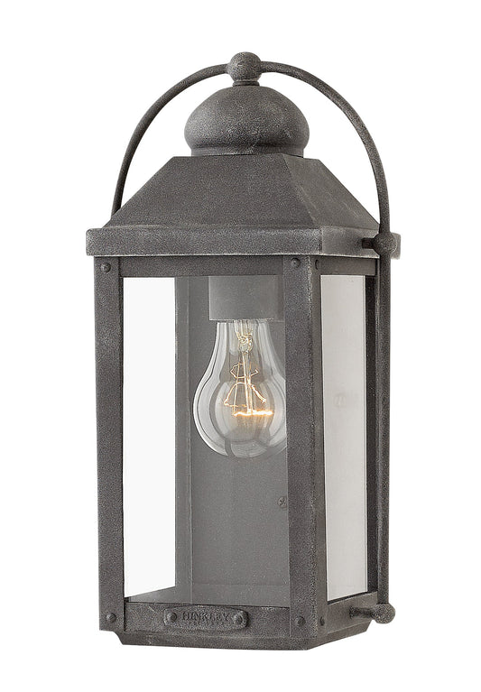Anchorage Small Wall Mount Lantern In Black Finish