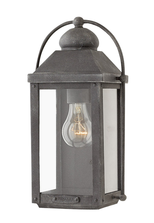 Anchorage Small Wall Mount Lantern In Black Finish