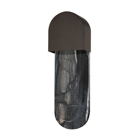 Hobart Wall Sconce with Black Brass Finish