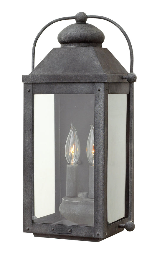 Anchorage Medium Wall Mount Lantern In Black Finish