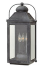 Anchorage Large Wall Mount Lantern In Black Finish