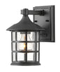 Freeport Coastal Elements Small Wall Mount Lantern In Black Finish