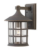 Freeport Coastal Elements Medium Wall Mount Lantern In Light Bronze Finish