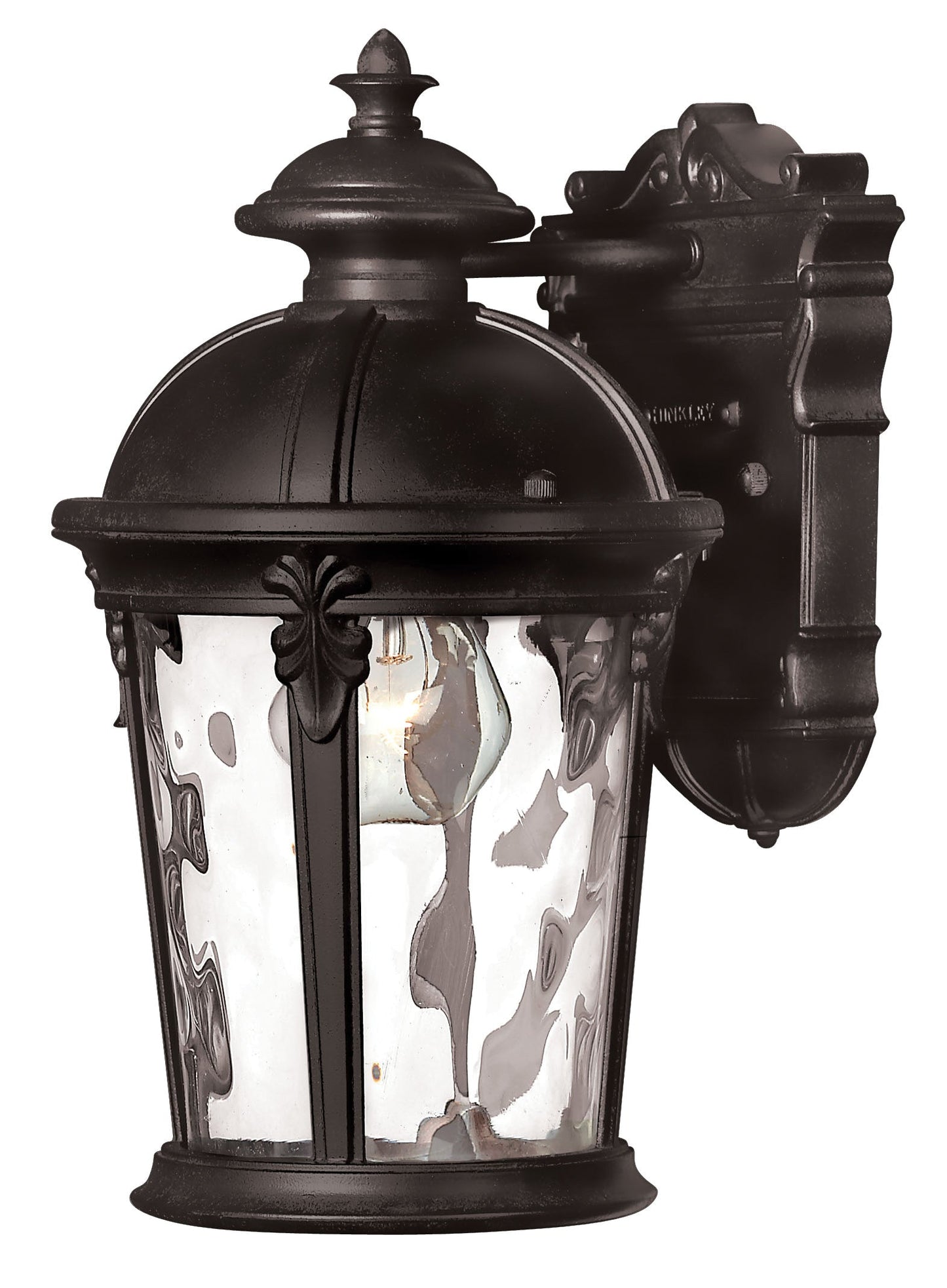 Windsor Small Wall Mount Lantern In Black Finish