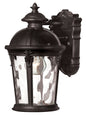 Windsor Small Wall Mount Lantern In Black Finish