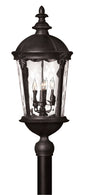 Windsor Large Post Top or Pier Mount Lantern In Black Finish
