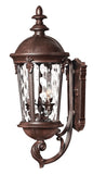 Windsor Large Wall Mount Lantern In Dark Bronze Finish