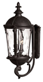 Windsor Large Wall Mount Lantern In Black Finish
