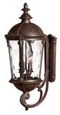 Windsor Large Wall Mount Lantern In Dark Bronze Finish