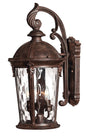 Windsor Medium Wall Mount Lantern In Dark Bronze Finish