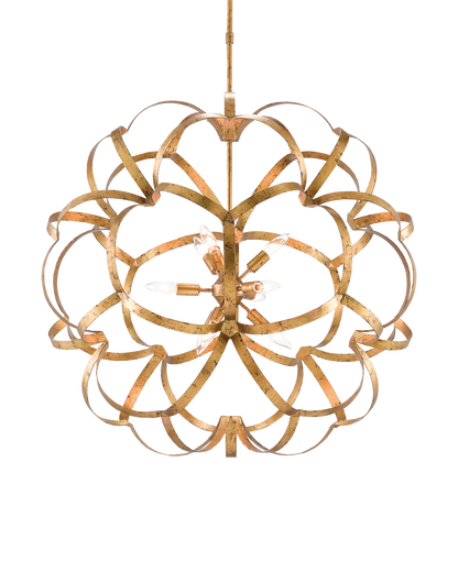 Sappho Gold Orb Chandelier