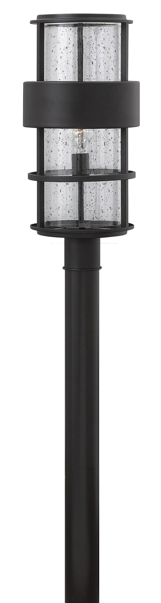 Saturn Large Post Top or Pier Mount Lantern In Black Finish