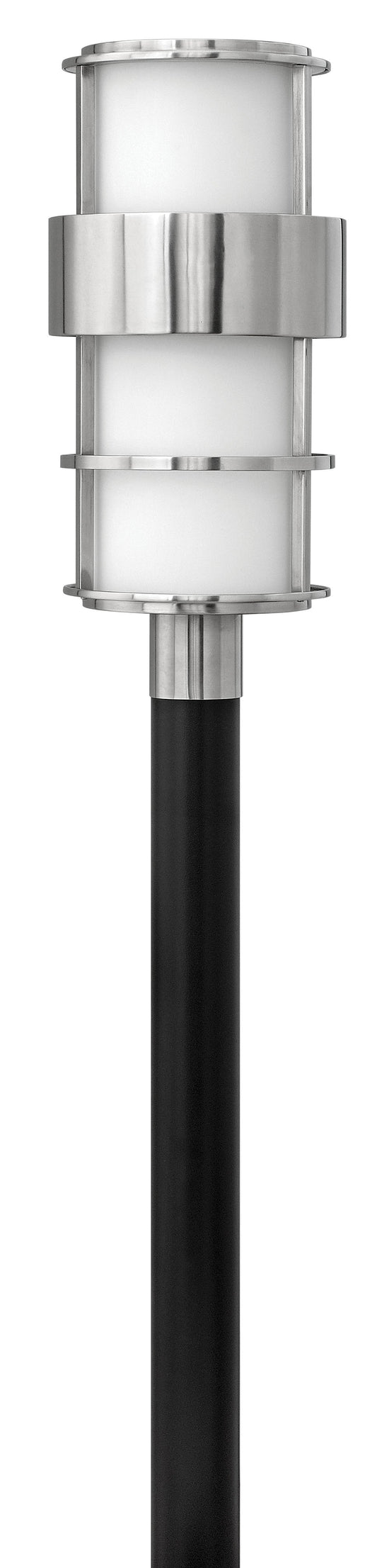 Saturn Large Post Top or Pier Mount Lantern In Stainless Finish