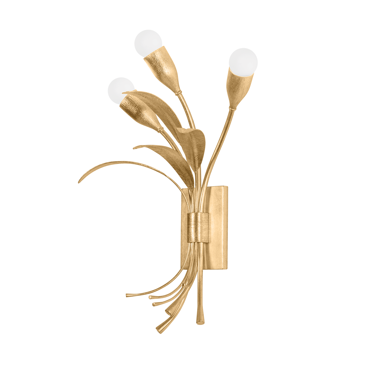 BILSTON Wall Sconce with Vintage Gold Leaf Finish