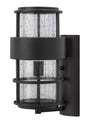 Saturn Medium Wall Mount Lantern In Black Finish