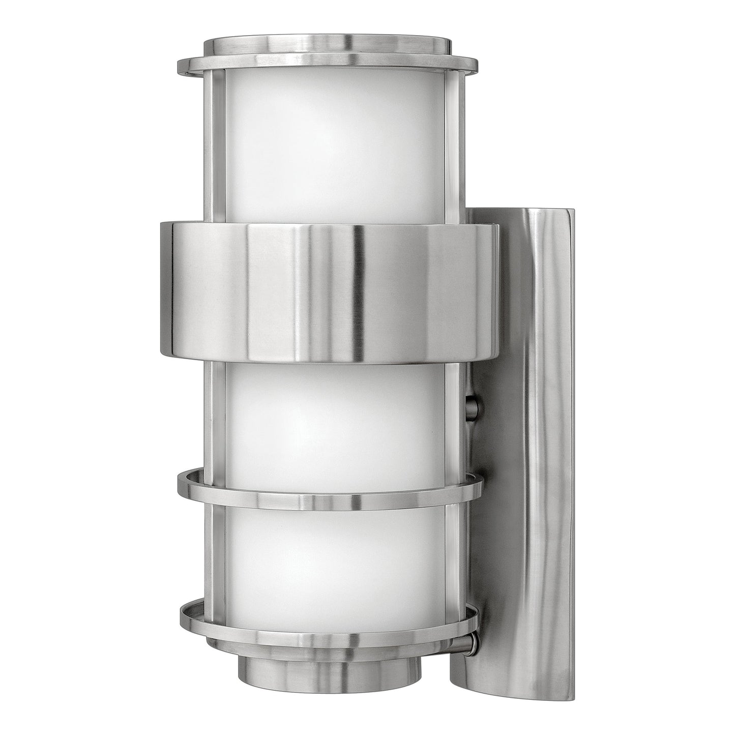 Saturn Medium Wall Mount Lantern In Stainless Finish