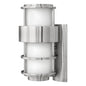 Saturn Medium Wall Mount Lantern In Stainless Finish