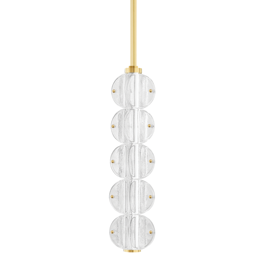 Lindley Pendant with Aged Brass Finish