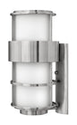 Saturn Medium Wall Mount Lantern In Stainless Finish