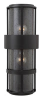 Saturn Medium Wall Mount Lantern In Black Finish