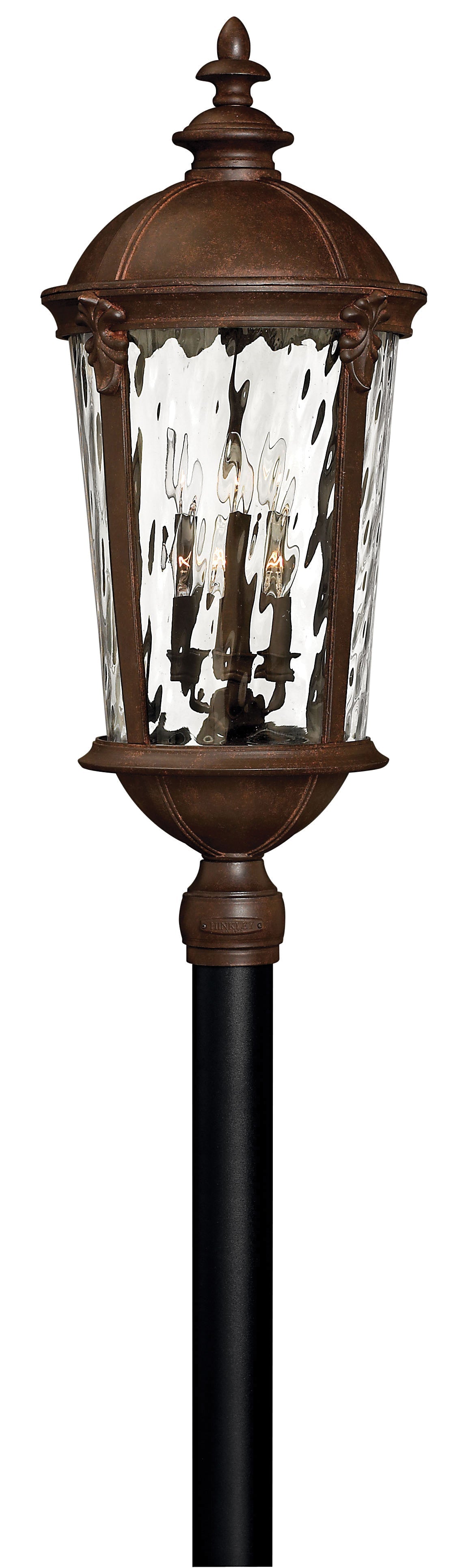 Windsor Extra Large Post Top or Pier Mount Lantern In Dark Bronze Finish