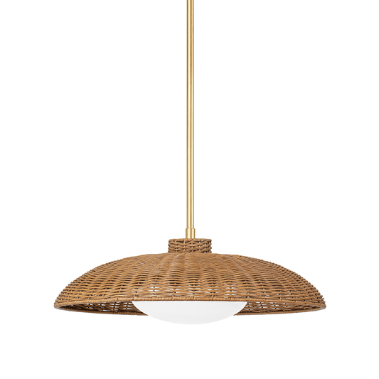 Delano Pendant with Vintage Gold Leaf Finish
