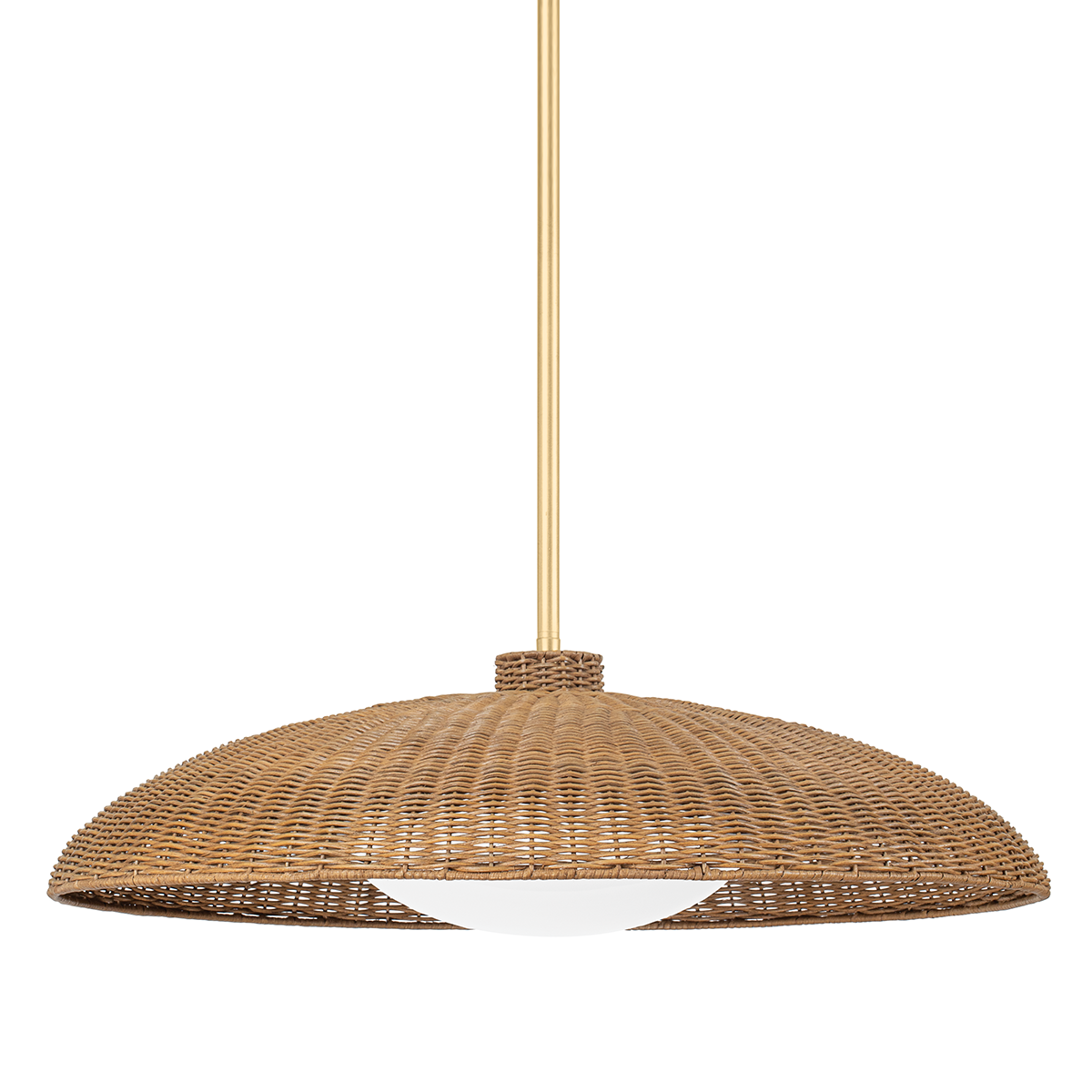 Delano Pendant with Vintage Gold Leaf Finish