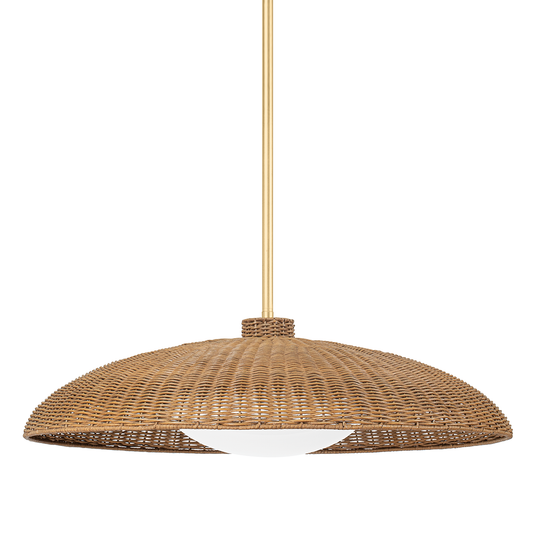 Delano Pendant with Vintage Gold Leaf Finish