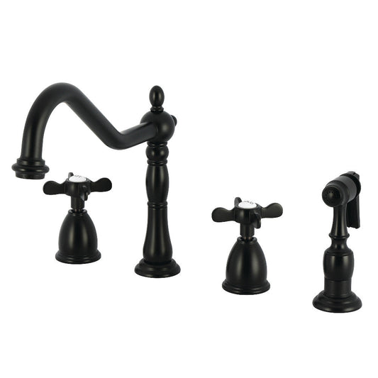 Essex Widespread Kitchen Faucet in Matte Black
