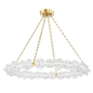 Lindley Chandelier with Aged Brass Finish