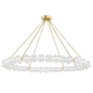 Lindley Chandelier with Aged Brass Finish