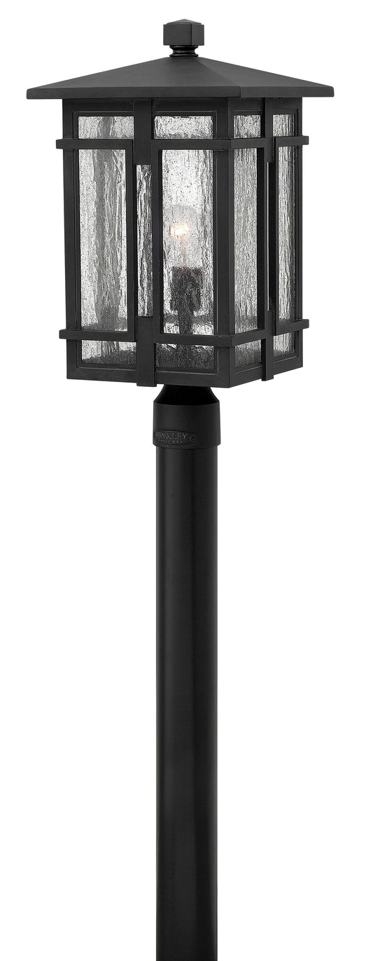 Tucker Medium Post Top or Pier Mount Lantern In Black Finish