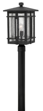 Tucker Medium Post Top or Pier Mount Lantern In Black Finish