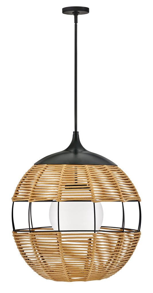 Maddox Medium Orb Chandelier In Black Finish