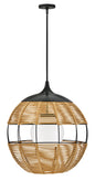 Maddox Medium Orb Chandelier In Black Finish