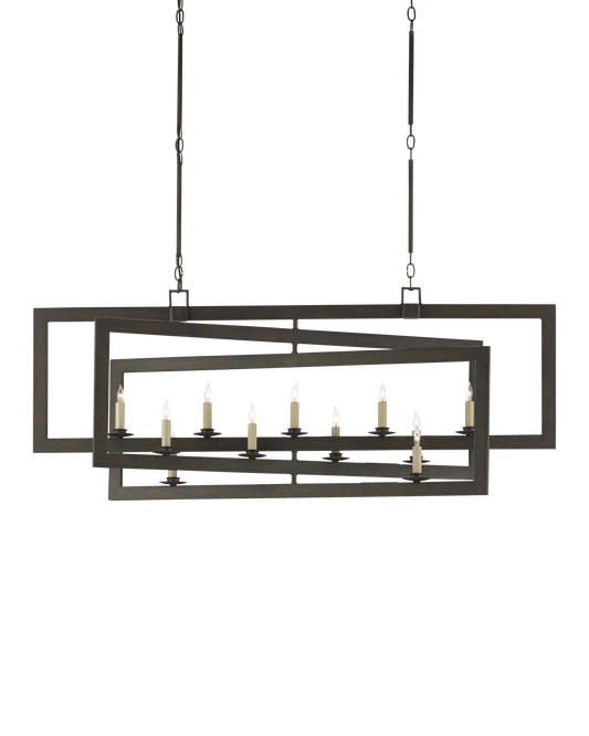 Middleton Bronze Rectangular Chandelier