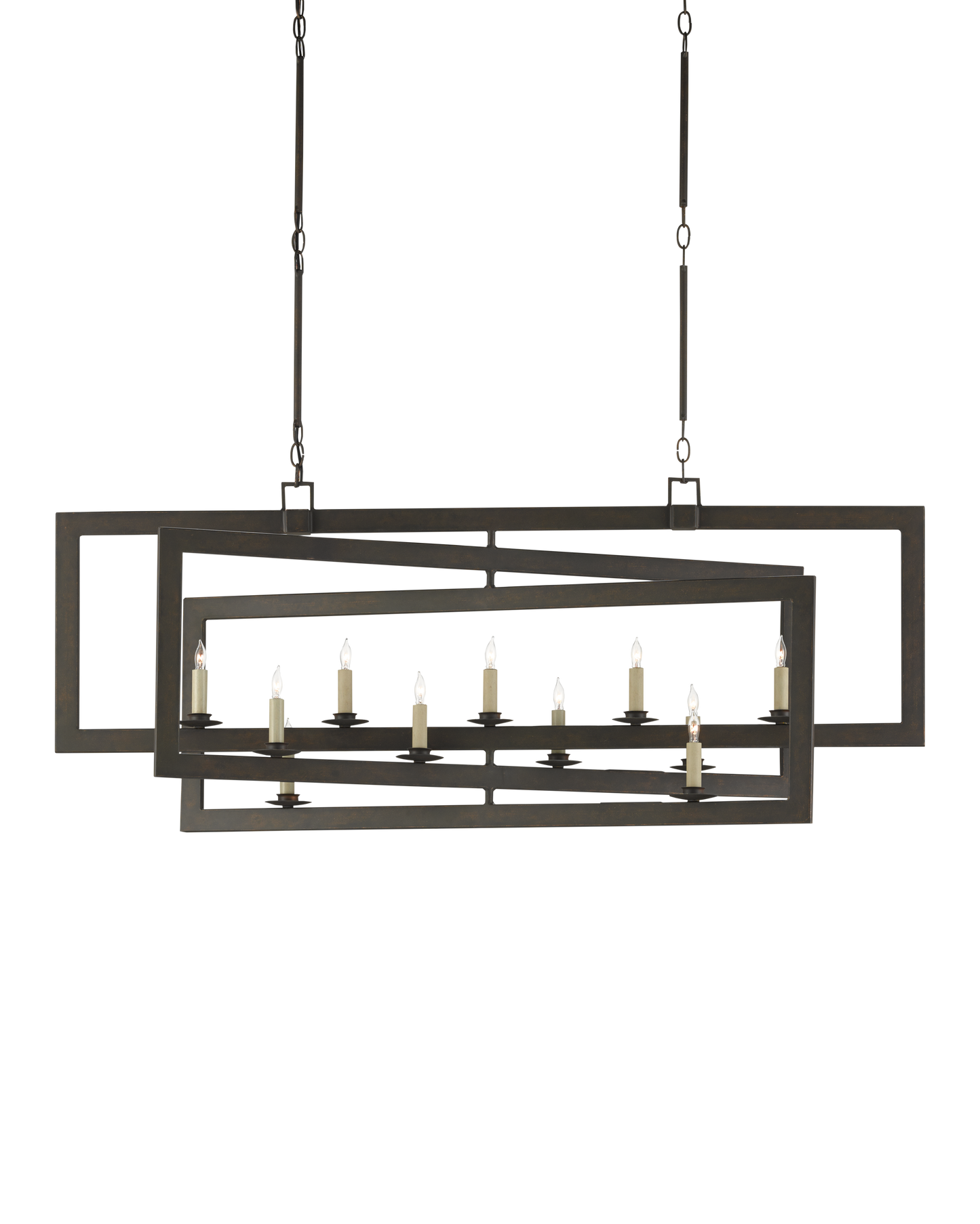 Middleton Bronze Rectangular Chandelier