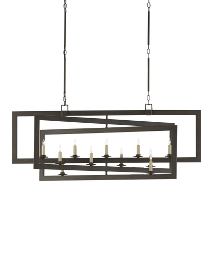 Middleton Bronze Rectangular Chandelier